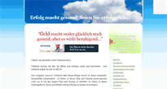 Desktop Screenshot of erfolg-macht-gesund.de